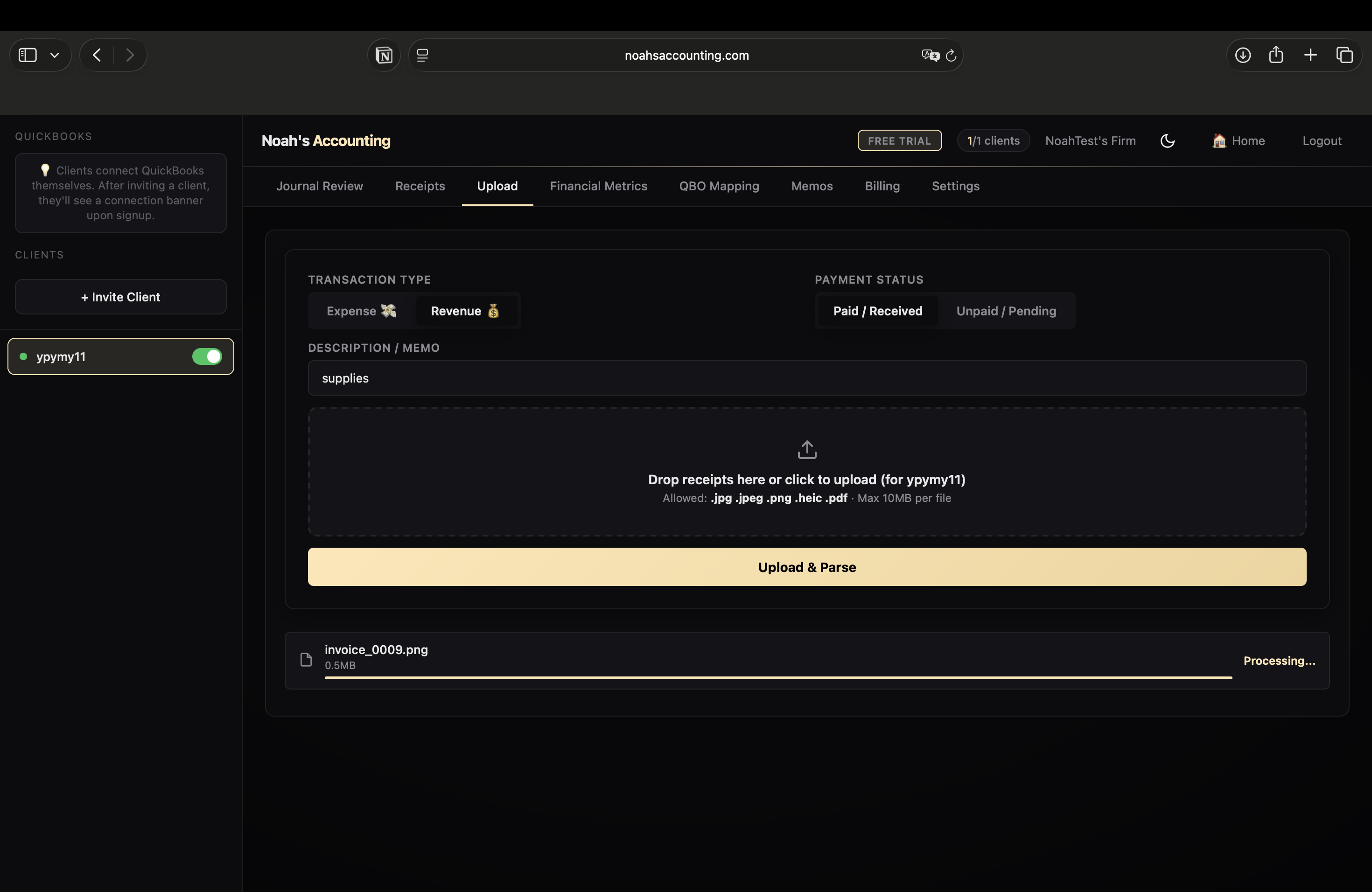 Receipt Parsing
